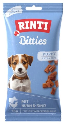 ⁨Rinti Bitties Puppy Huhn & Rind - kurczak i wołowina 75g⁩ w sklepie Wasserman.eu