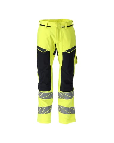 ⁨MASCOT® Spodnie z kieszeniami na kolanach ACCELERATE MULTISAFE (kolor żółty hi-vis/ciemny granat, rozmiar 76C56)⁩ w sklepie Wasserman.eu