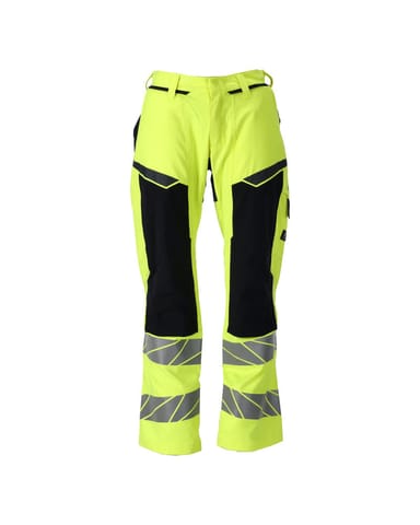 ⁨MASCOT® Spodnie z kieszeniami na kolanach ACCELERATE MULTISAFE (kolor żółty hi-vis/ciemny granat, rozmiar 82C45)⁩ w sklepie Wasserman.eu