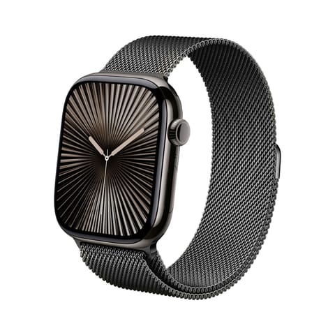 ⁨Crong Milano Steel - Pasek ze stali nierdzewnej do Apple Watch 44/45/46/49 mm (grafitowy)⁩ w sklepie Wasserman.eu