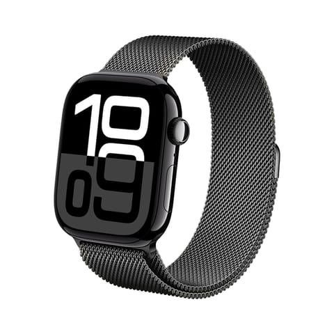 ⁨Crong Milano Steel - Pasek ze stali nierdzewnej do Apple Watch 38/40/41/42 mm (grafitowy)⁩ w sklepie Wasserman.eu