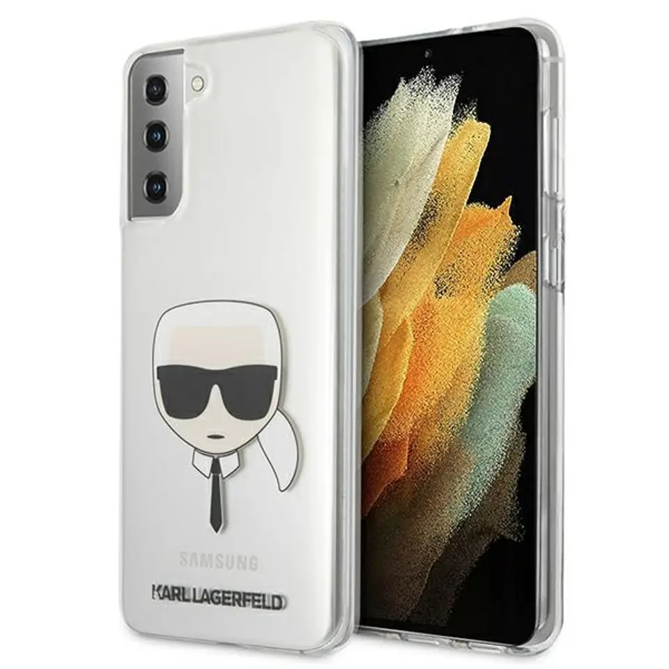 ⁨Karl Lagerfeld KLHCS21MKTR S21+ G996 hardcase Transparent Karl`s Head⁩ w sklepie Wasserman.eu