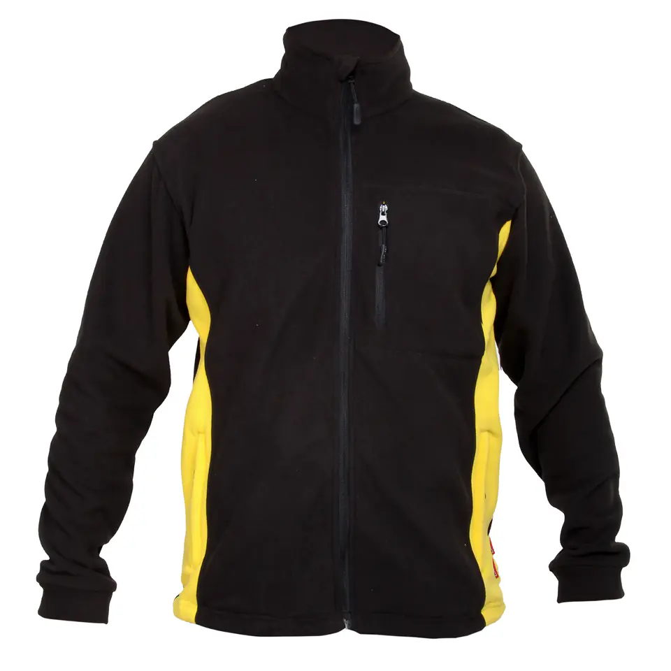 ⁨Fleece sweatshirt. black-yellow, "l", ce, lahti⁩ at Wasserman.eu