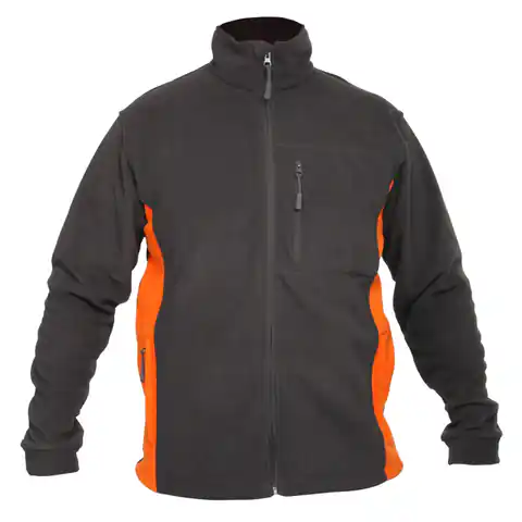 ⁨Fleece sweatshirt. graphite-orange, "s", ce, lahti⁩ at Wasserman.eu