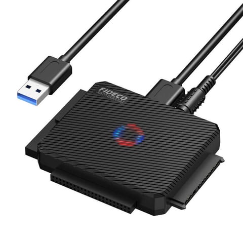 ⁨Adapter dysków HDD/SSD FIDECO PL03 (USB 3.0, SATA, IDE 2.5"/3.5")⁩ w sklepie Wasserman.eu