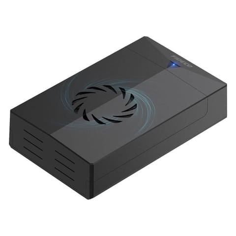 ⁨Obudowa na dysk HDD/SSD FIDECO P3U (USB 3.0, SATA 2.5"/3.5", Wentylator)⁩ w sklepie Wasserman.eu