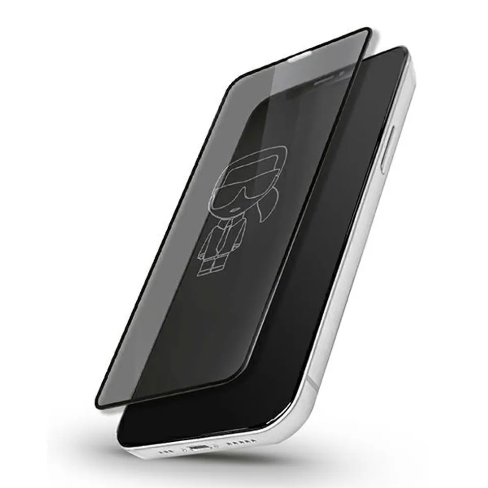 ⁨Karl Lagerfeld szkło hartowaneKLSPP12LTR iPhone 12 Pro Max 6,7" Magic Logo⁩ w sklepie Wasserman.eu