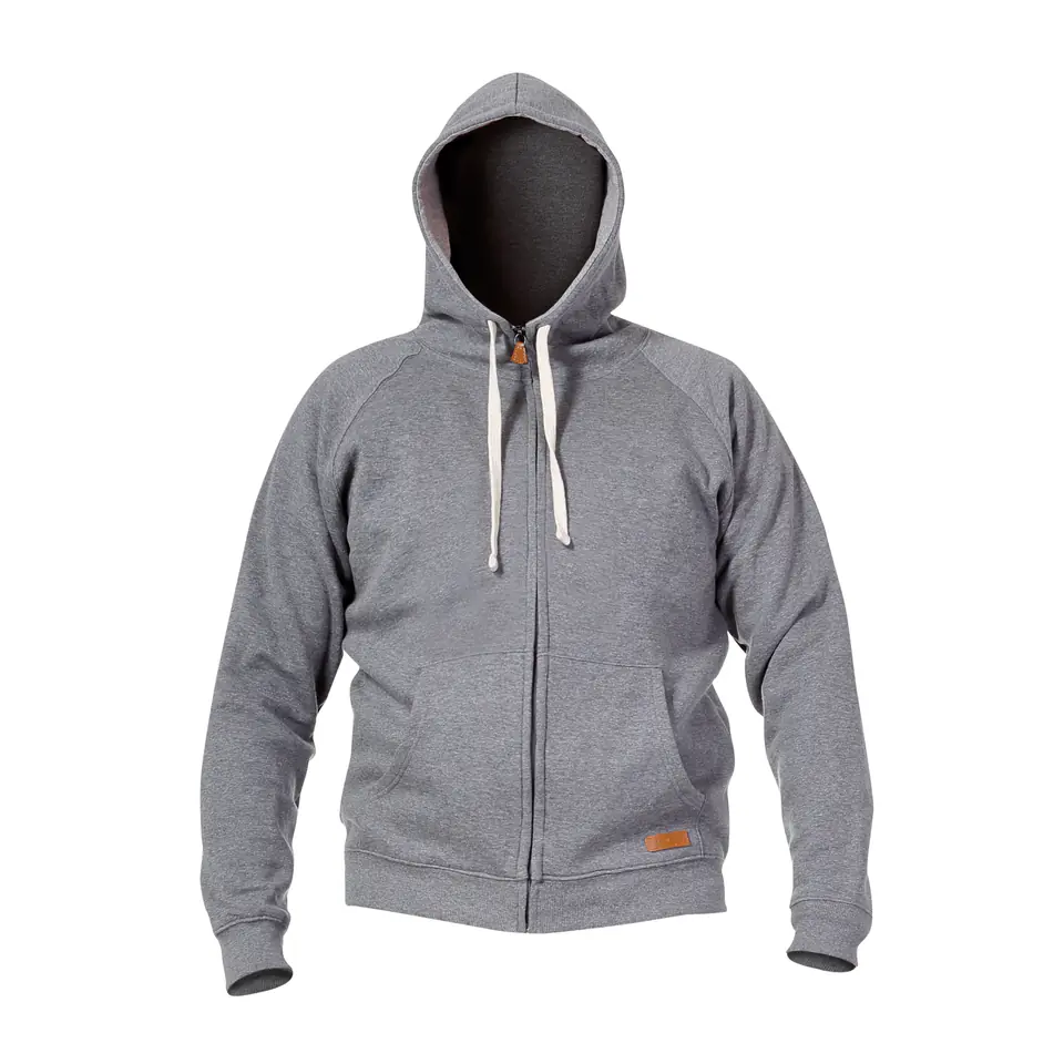 ⁨Sweatshirt with hood and zipper gray, "l", ce, lahti⁩ at Wasserman.eu