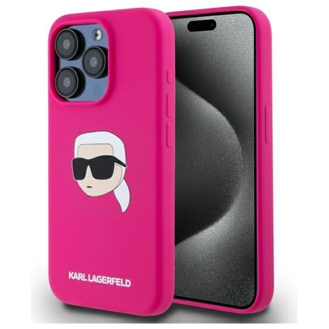 Karl Lagerfeld KLHMP15XSKHPPLF iPhone 15 Pro Max 6.7" fuksja/fuschia hardcase Silicone Karl Head Print MagSafe w sklepie Wasserman.eu