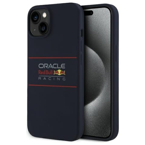 ⁨Red Bull RBHMP14S24SIHSRV iPhone 14 6.1" hardcase granatowy/navy Silicone Horizontal Logo MagSafe⁩ w sklepie Wasserman.eu