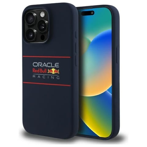 ⁨Red Bull RBHMP15L24SIHSRV iPhone 15 Pro   6.1" hardcase granatowy/navy Silicone Horizontal Logo MagSafe⁩ w sklepie Wasserman.eu