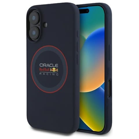 Red Bull RBHMP16M24SIILVR iPhone 16 Plus 6.7" hardcase granatowy/navy Silicone Red Ring MagSafe w sklepie Wasserman.eu
