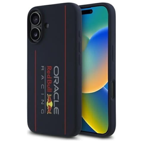 Red Bull RBHMP16S24SIOLRV iPhone 16 6.1" hardcase granatowy/navy Silicone Vertical Logo MagSafe w sklepie Wasserman.eu