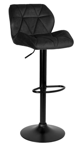 Hoker barowy Grappo Black czarny Velvet w sklepie Wasserman.eu