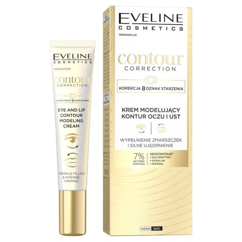 ⁨EVELINE Contour Correction Krem modelujący kontur oczu i ust 20 ml⁩ w sklepie Wasserman.eu