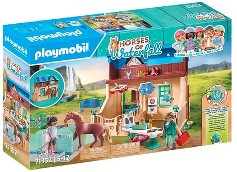 ⁨Zestaw z figurkami Horses 71352 Hipoterapia i lecznica zwierząt⁩ w sklepie Wasserman.eu