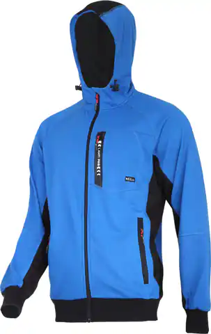 ⁨Sweatshirt with hood and zipper blue-black, "3xl",ce,lahti⁩ at Wasserman.eu