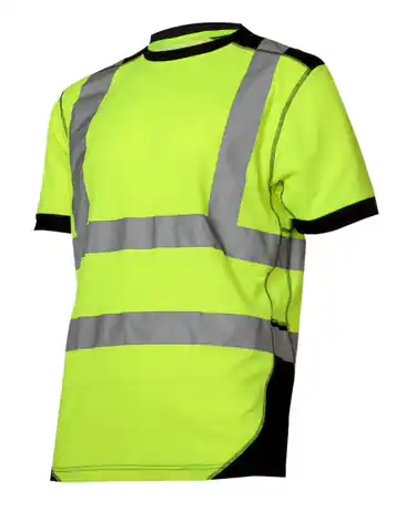 ⁨Koszulka t-shirt ostrzegawcza, żółto-czarna, "3xl", ce,lahti⁩ w sklepie Wasserman.eu