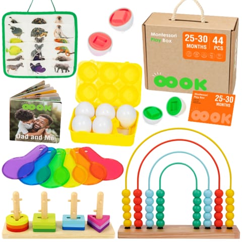 ⁨TOOKY TOY Box Pudełko XXL Montessori Edukacyjne 7w1 Sensoryczne 25-30 Mies.⁩ w sklepie Wasserman.eu