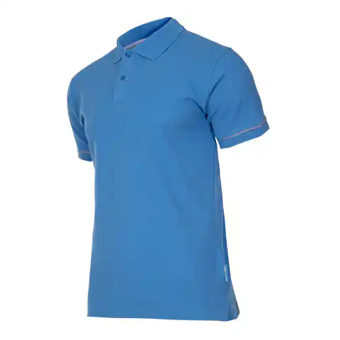 ⁨Koszulka polo, 220g/m2, niebieska,  "m", ce, lahti⁩ w sklepie Wasserman.eu