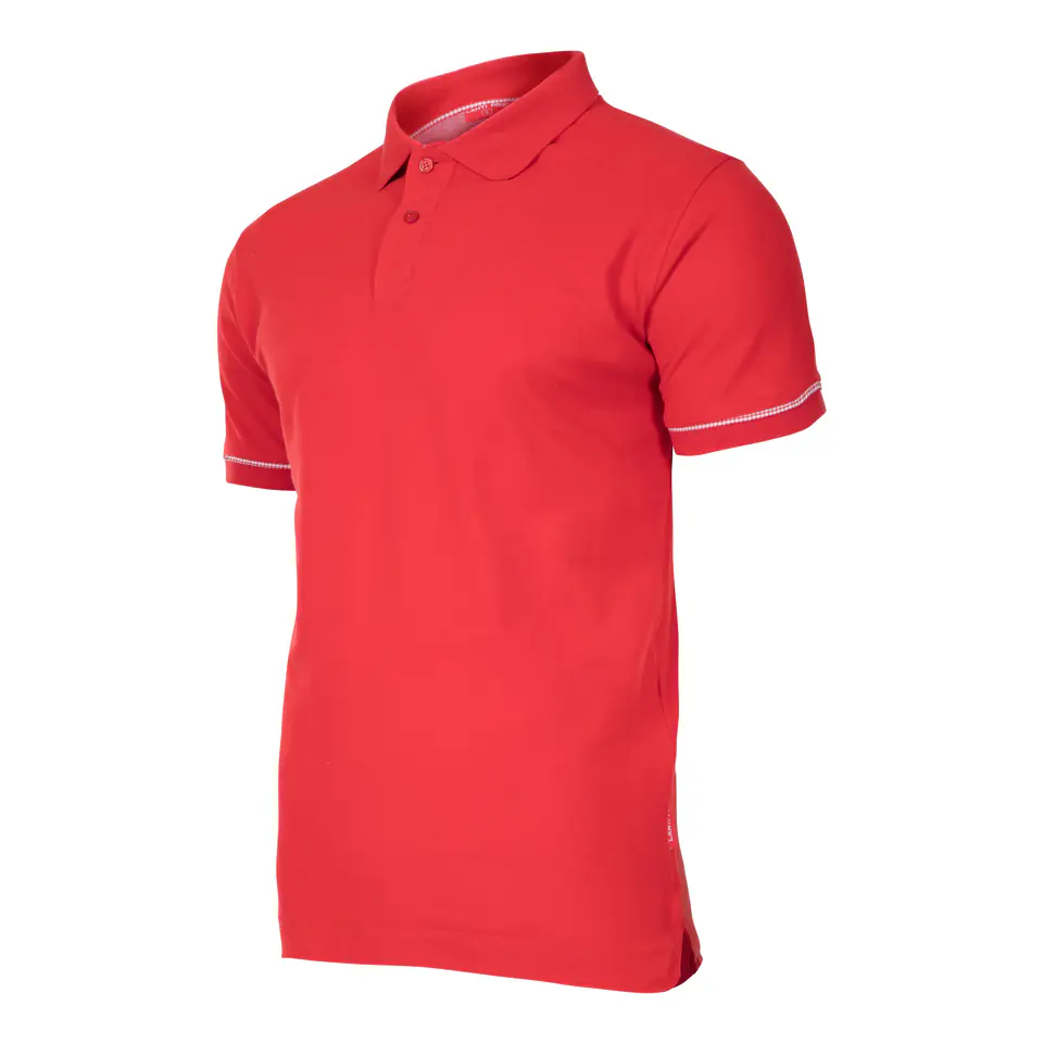 ⁨Koszulka polo, 220g/m2, czerwona,  "s", ce, lahti⁩ w sklepie Wasserman.eu