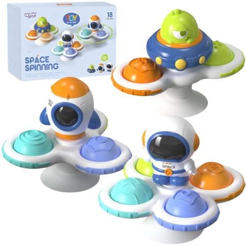 ⁨WOOPIE BABY Kosmiczny Spinner Pop-it  Zabawka Sensoryczna  Wymienne 3 szt.⁩ w sklepie Wasserman.eu