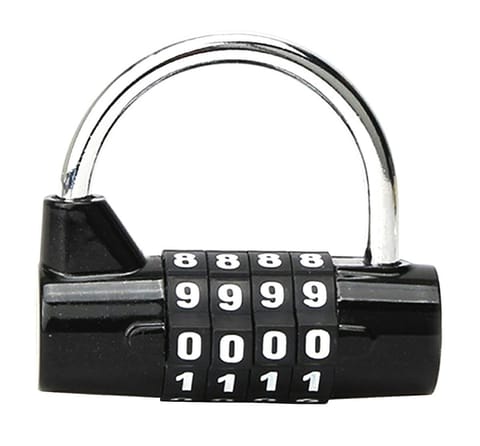 ⁨RW19D Padlock for cipher variable code black⁩ at Wasserman.eu