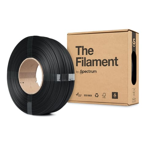 ⁨The Filament 3D filament ReFill, PETG CF, 1,75mm, 1000g, TF-24114, black⁩ w sklepie Wasserman.eu