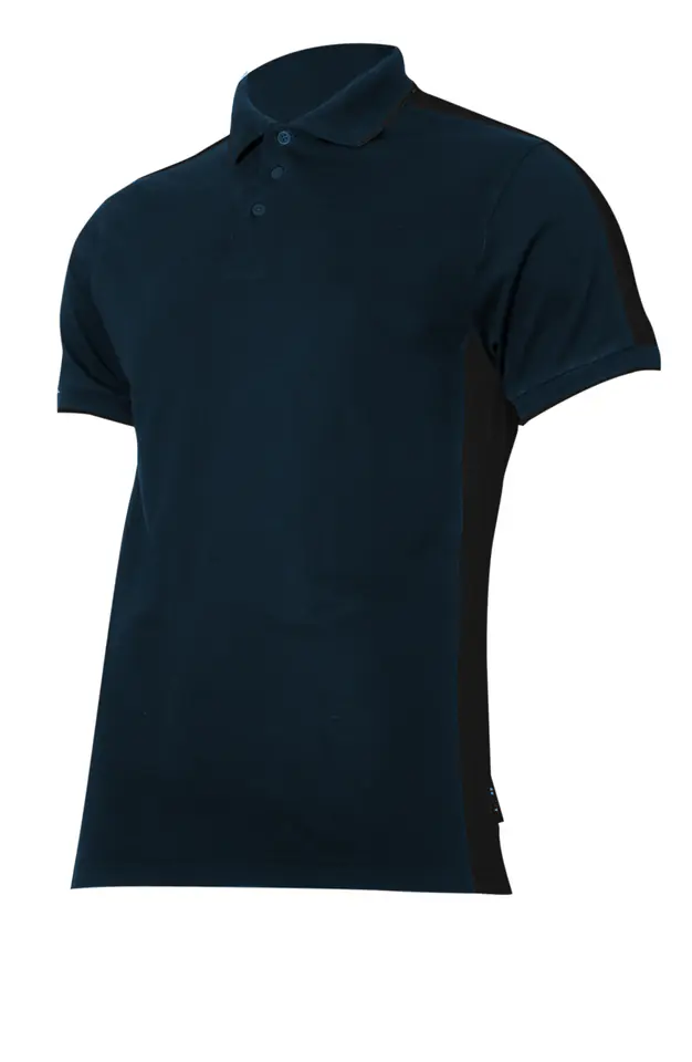 ⁨Koszulka polo  190g/m2, granatowo-czarna, "s", ce, lahti⁩ w sklepie Wasserman.eu