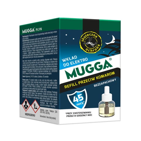 Wkład płyn na komary Mugga 45 nocy 35ml w sklepie Wasserman.eu