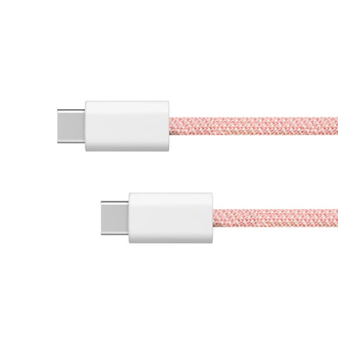 ⁨Kabel USB typu C - USB typu C 60 W 1,5 m różowy Kruger&Matz Basic⁩ w sklepie Wasserman.eu