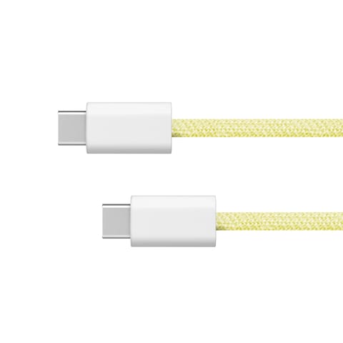 ⁨Kabel USB typu C - USB typu C 60 W 1 m żółty Kruger&Matz Basic⁩ w sklepie Wasserman.eu