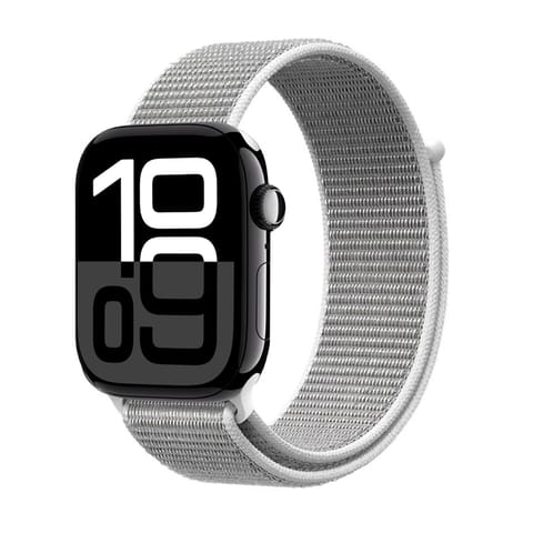 ⁨Crong Nylon - Pasek sportowy do Apple Watch 44/45/46/49 mm (Silver Grey)⁩ w sklepie Wasserman.eu