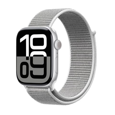 ⁨Crong Nylon - Pasek sportowy do Apple Watch 38/40/41/42 mm (Silver Grey)⁩ w sklepie Wasserman.eu