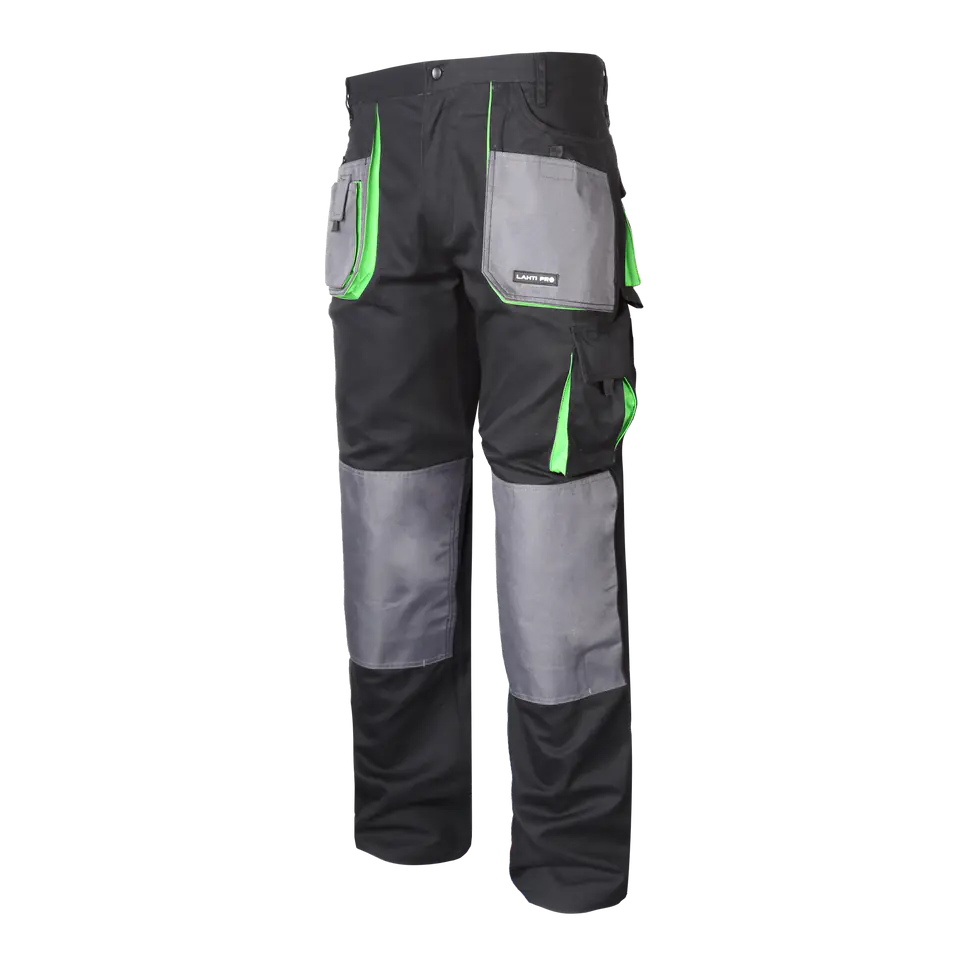 ⁨PANTS, BLACK-GREEN, 100% COTTON, "M (50)", CE, LAHTI⁩ at Wasserman.eu