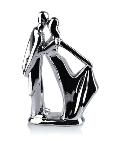 ⁨MIA Figure pair silver 5x12xh17,5cm⁩ at Wasserman.eu