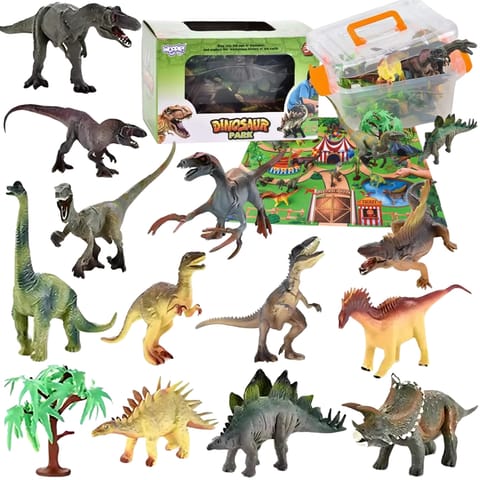 WOOPIE Zestaw Park Dinozaurów Figurki + Mata i Akcesoria 23 el. w sklepie Wasserman.eu