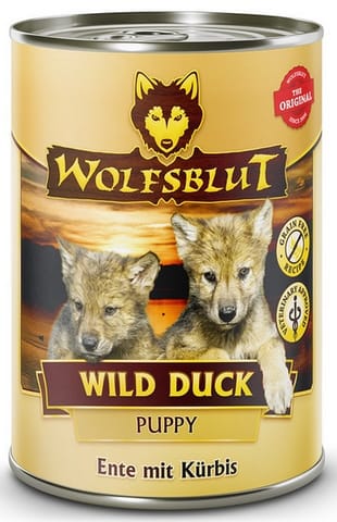 Wolfsblut Dog Wild Duck Puppy - kaczka i bataty puszka 395g w sklepie Wasserman.eu