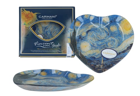 Talerz dekoracyjny serce - V. van Gogh, Gwiaździsta Noc (CARMANI) w sklepie Wasserman.eu