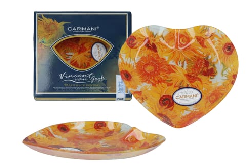 Talerz dekoracyjny serce - V. van Gogh, Słoneczniki (CARMANI) w sklepie Wasserman.eu