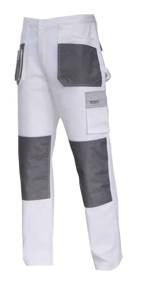 ⁨Spodnie biało-szare 100% bawełna, "3xl (60)", ce, lahti⁩ w sklepie Wasserman.eu