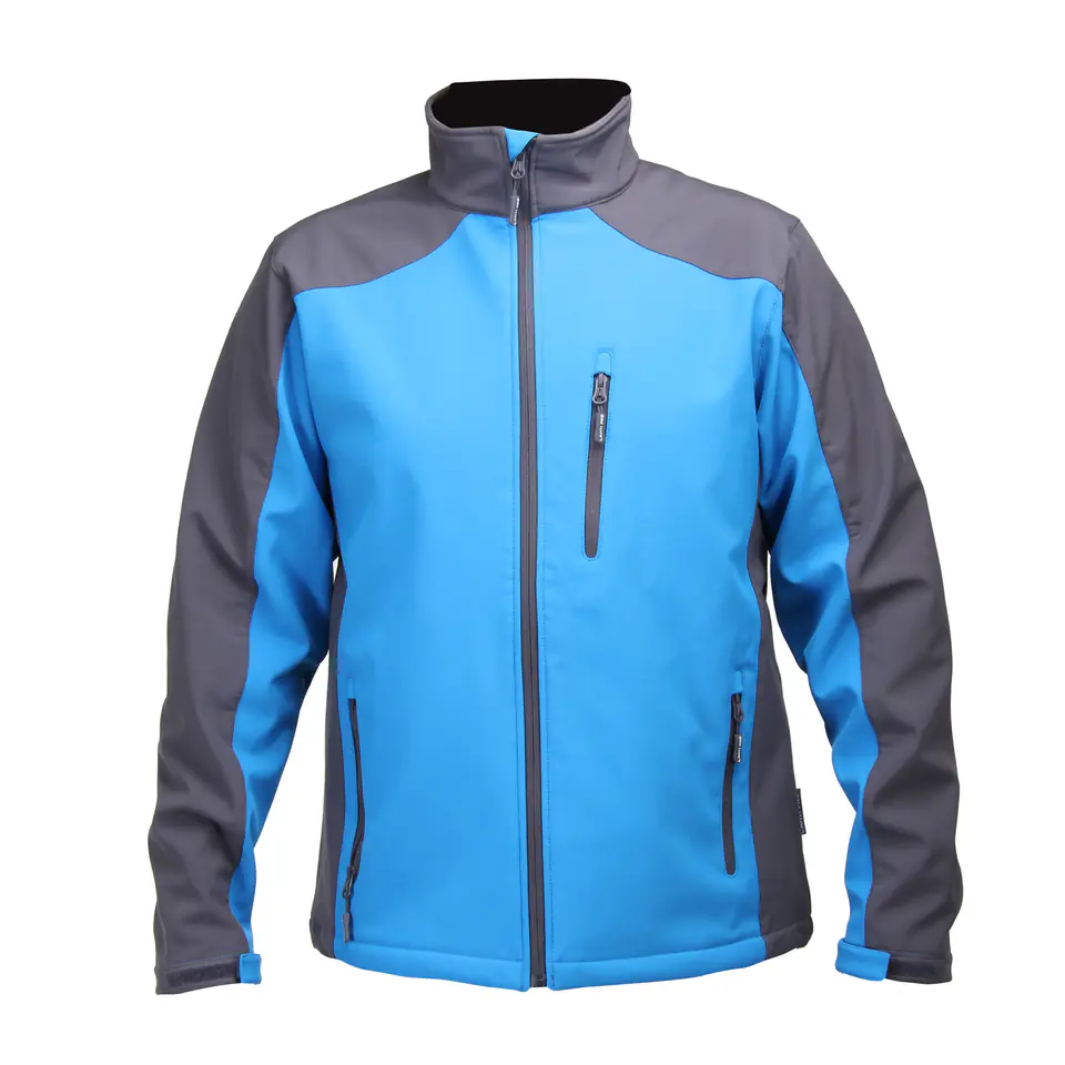 ⁨Softshell jacket blue-gray, "l", ce, lahti⁩ at Wasserman.eu