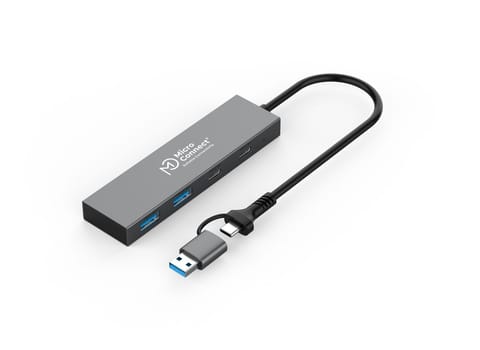 ⁨MicroConnect USB 3.0 Hub 4-Port USB-C & A⁩ w sklepie Wasserman.eu