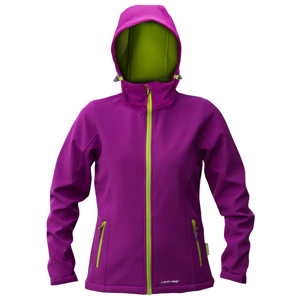 ⁨Kurtka softshell z kapt. fiol.-ziel., damska,"xl",ce, lahti⁩ w sklepie Wasserman.eu