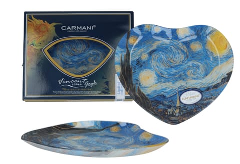 Talerz dekoracyjny serce - V. van Gogh, Gwiaździsta Noc (CARMANI) w sklepie Wasserman.eu