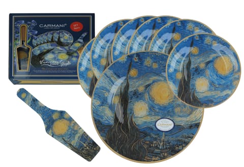Kpl. patera i 6 talerzyków - V. van Gogh, Gwiaździsta Noc (CARMANI) w sklepie Wasserman.eu