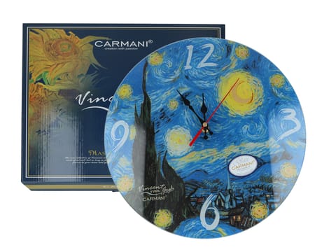 Zegar ścienny - G. Klimt, V. van Gogh, Gwiaździsta Noc (CARMANI) w sklepie Wasserman.eu