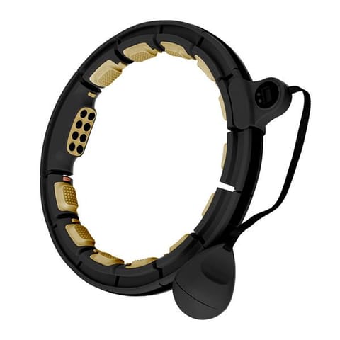 ⁨HHM13 NEW HULA HOP BLACK/GOLD Z MAGNESAMI I OBCIĄŻNIKIEM + LICZNIK HMS⁩ w sklepie Wasserman.eu