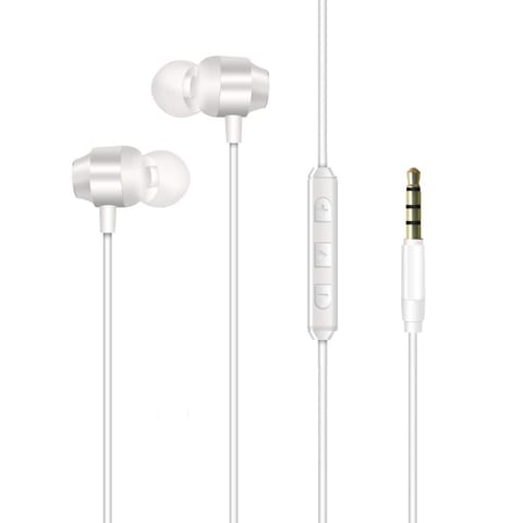 ⁨Wired headphones 3,5 mm jack white⁩ at Wasserman.eu