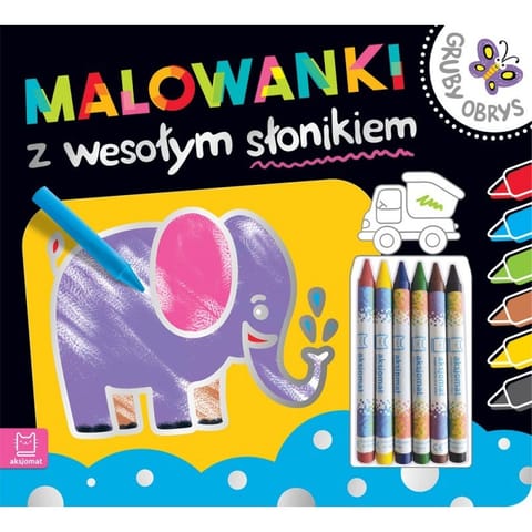 ⁨Malowanki z wesołym słonikiem⁩ w sklepie Wasserman.eu